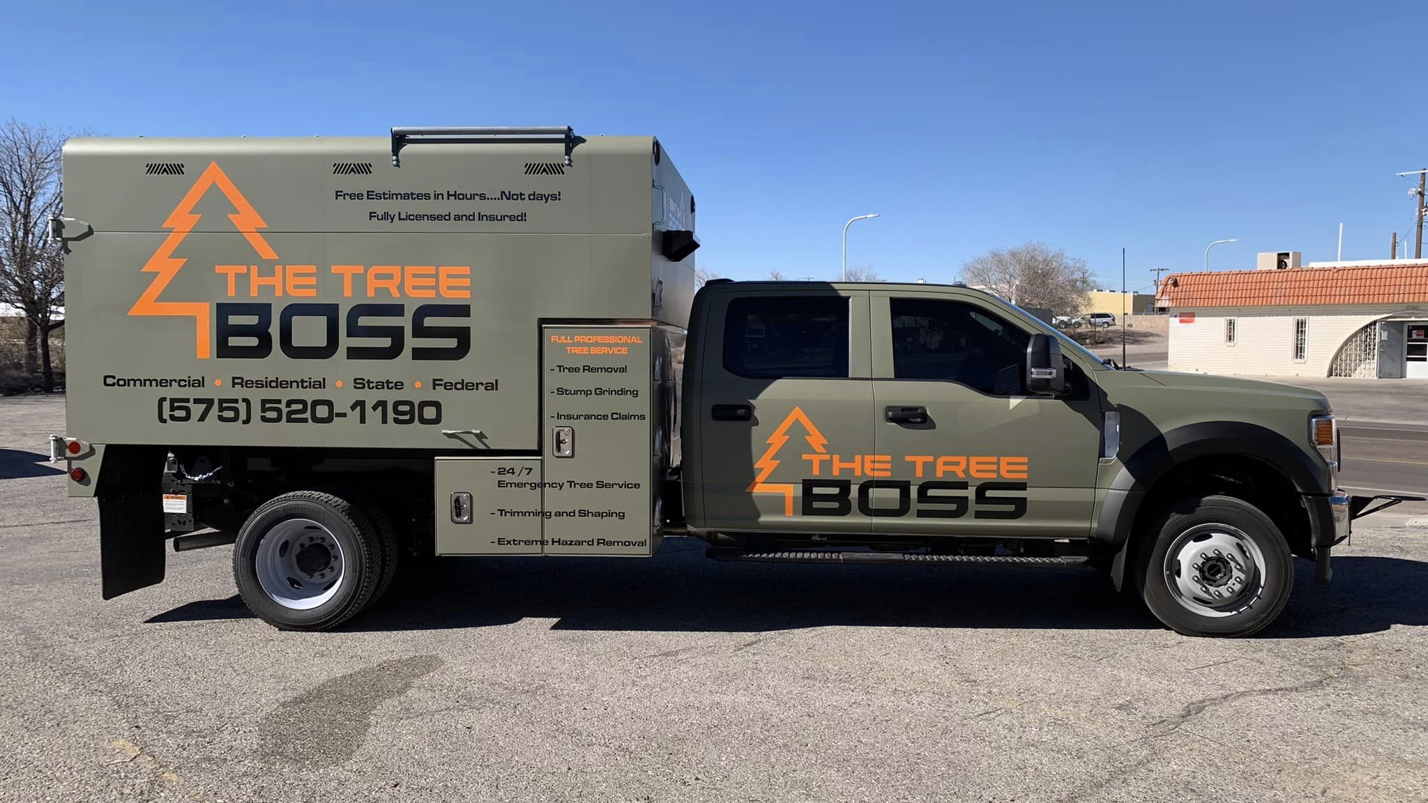 The Tree Boss truck branding